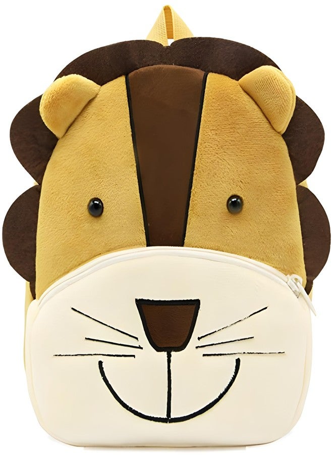 Delicado Kids Backpack, Cute Small Toddler Backpack Plush Cartoon Mini Children School/Nursery/Picnic/Travelling Bag for Baby Girl Boy Age 1 to 5 Years, Lion - Image 1